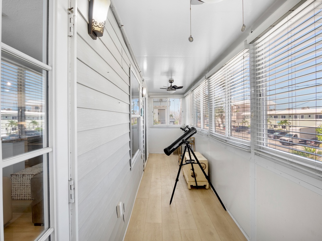 Bright hallway with coastal charm