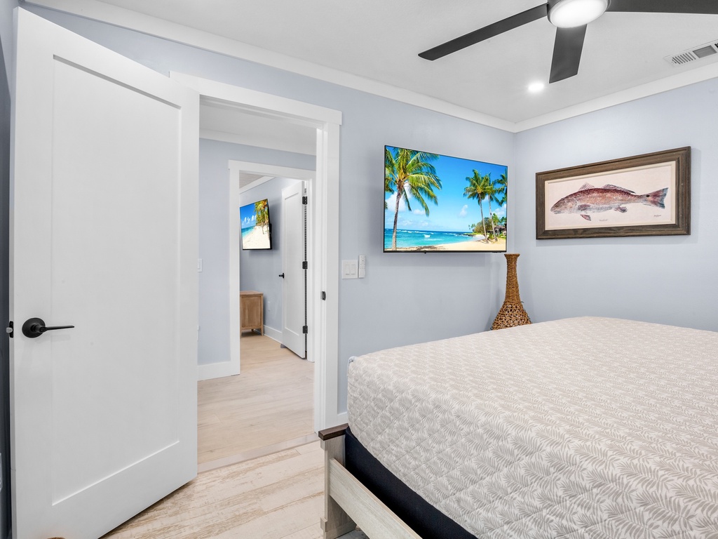 Second Bedroom, Queen bed with TV