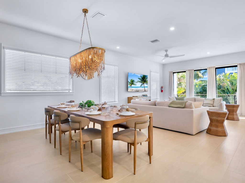 Dining table for shared meals