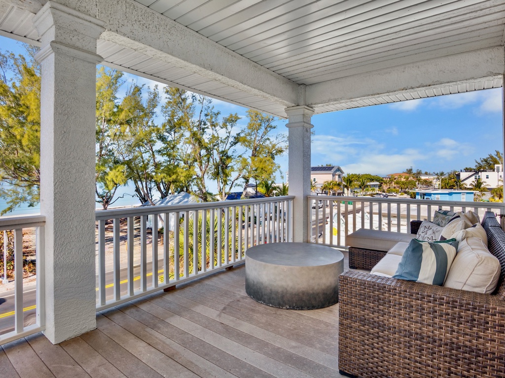 Primary Bedroom, Balcony access with plush seating