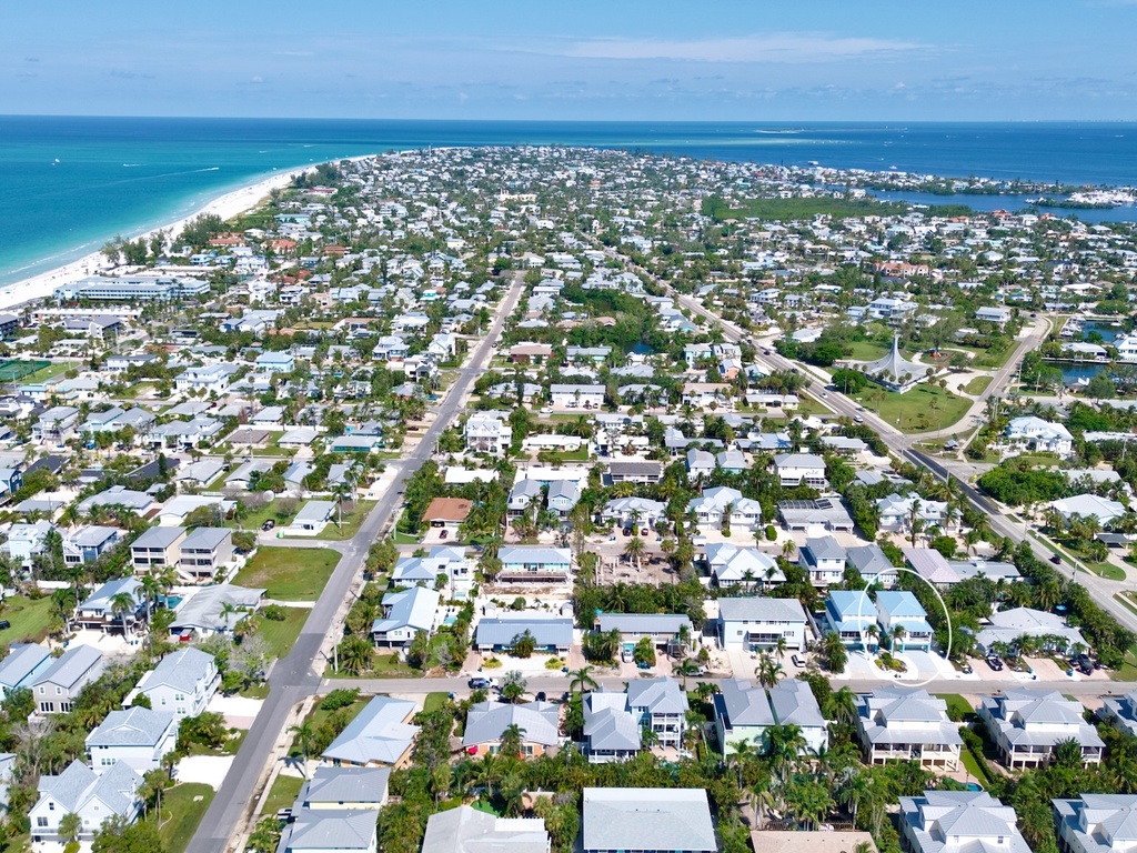 Stunning aerial view of the property
