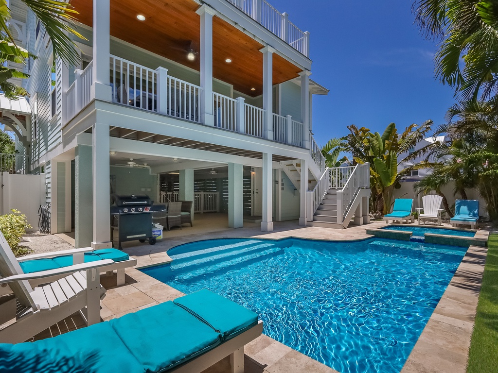 Private Pool with Lounge Chairs