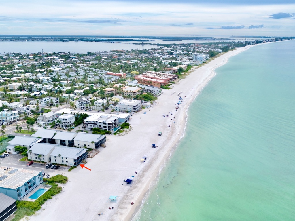 Drone view of Gulf Coast condo
