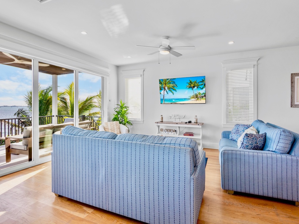 Living Room with Plush Seating and TV