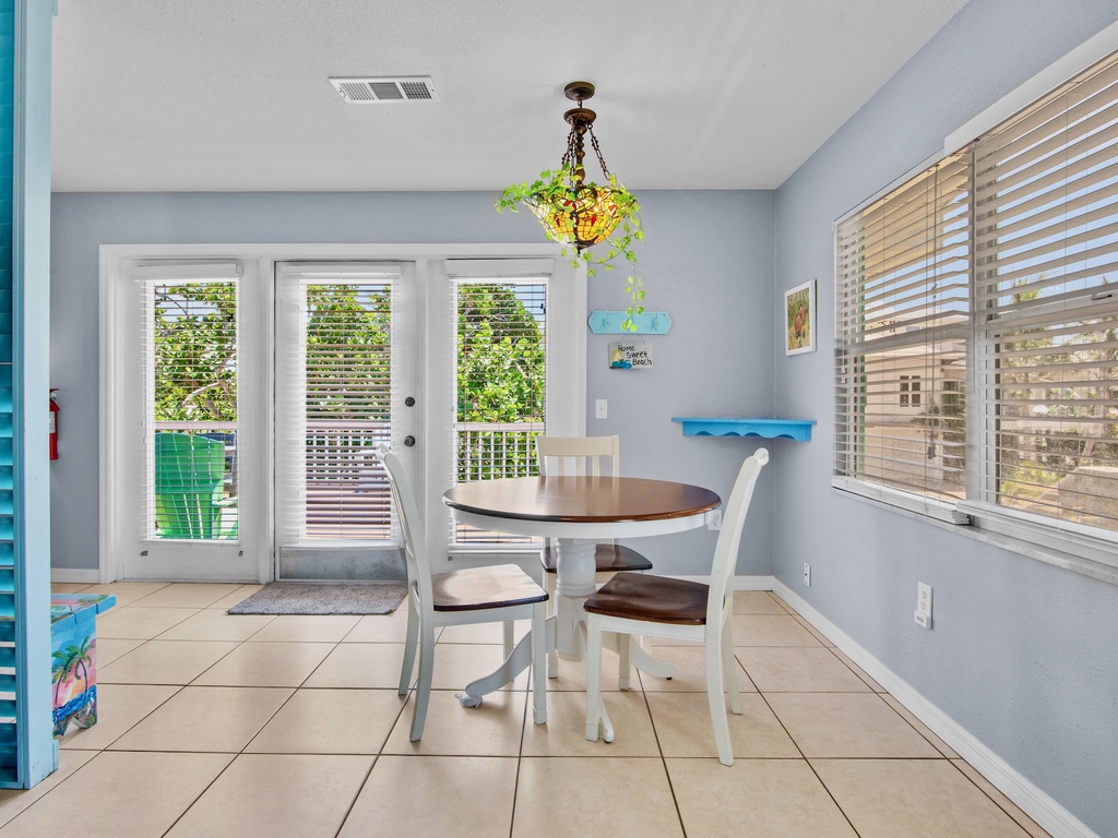 Comfortable dining space