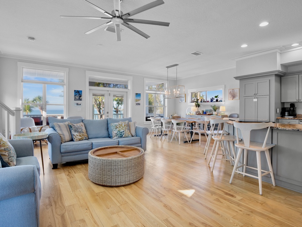 Living space with comfortable seating