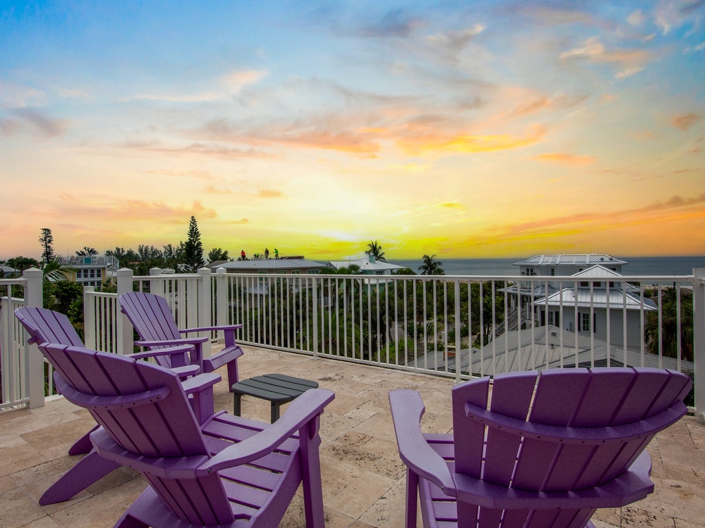Rooftop Balcony with Beach Views