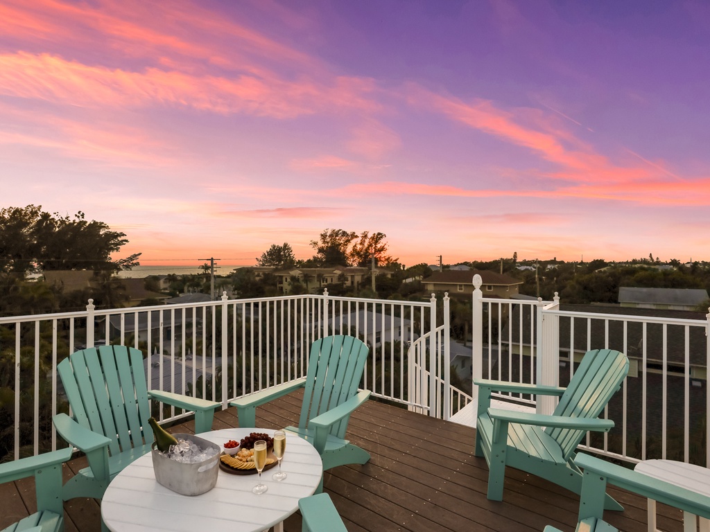 Lounge Chairs on Roof Deck