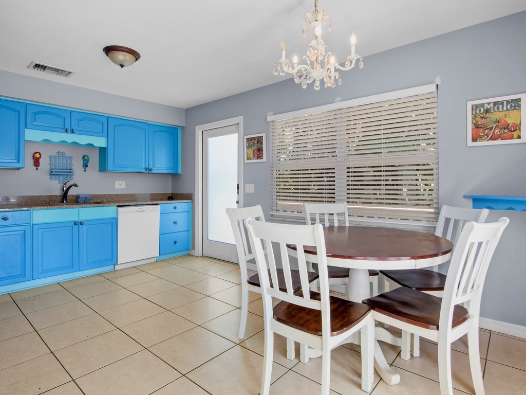 Spacious kitchen for family meals