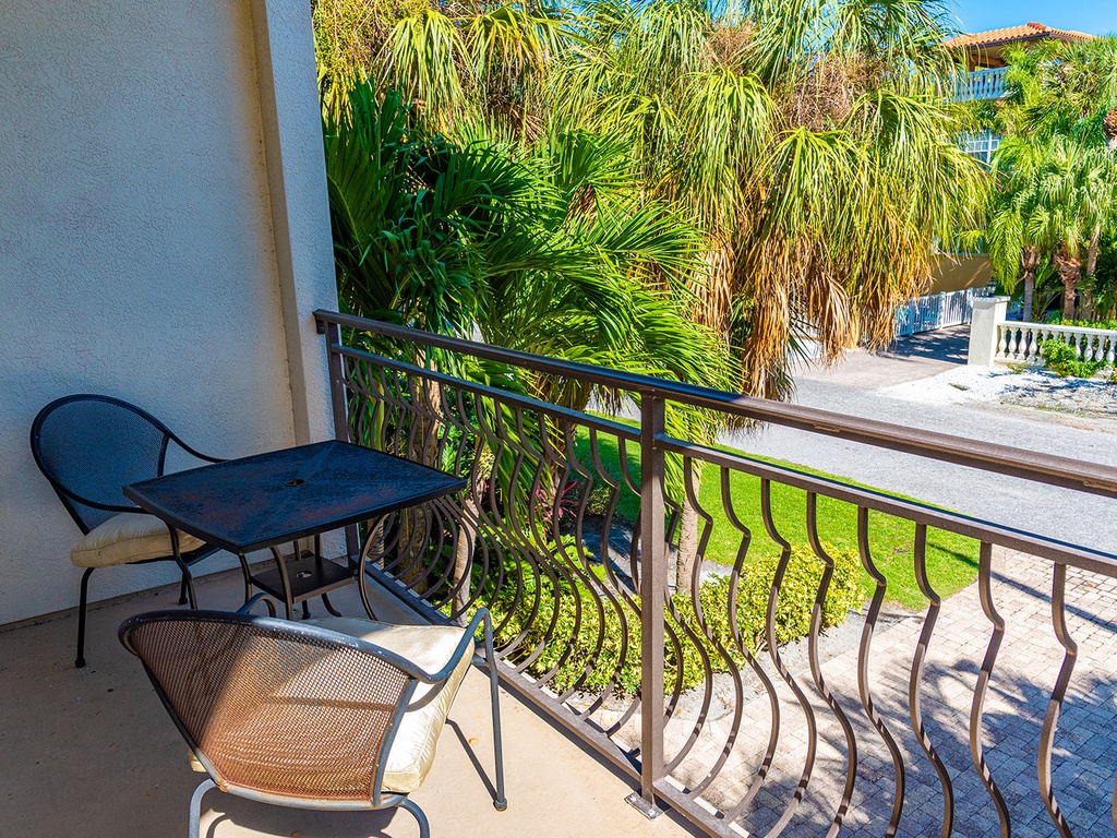 Master balcony with space to read a book or just relax