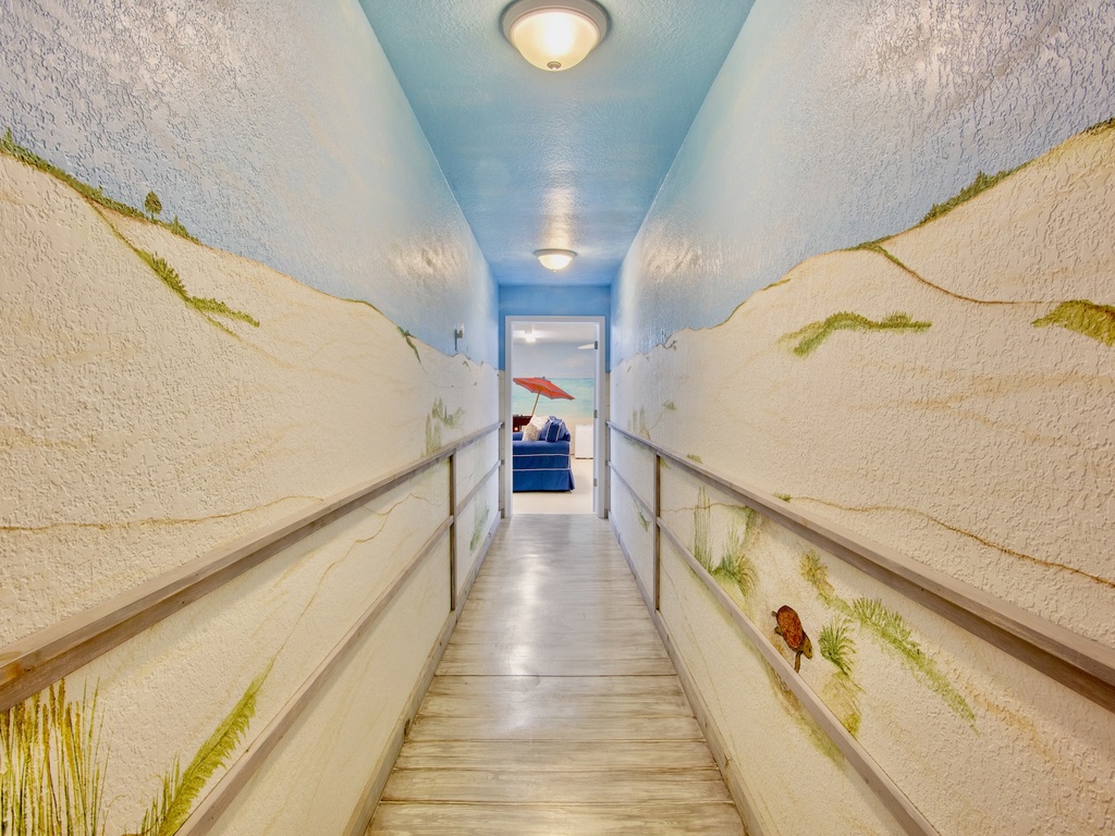 Hallway with Coastal Decor