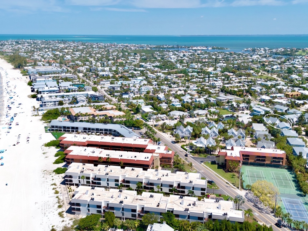 Aerial View - Palm Breeze by Anna Maria Vacations