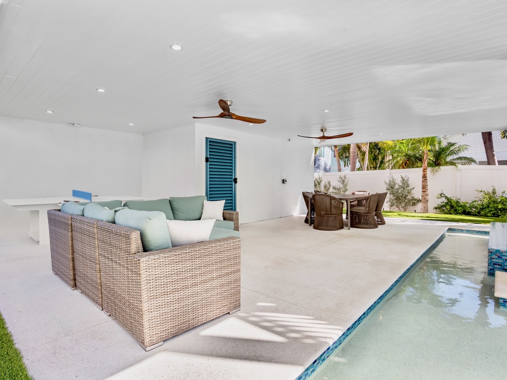 Poolside Living Area