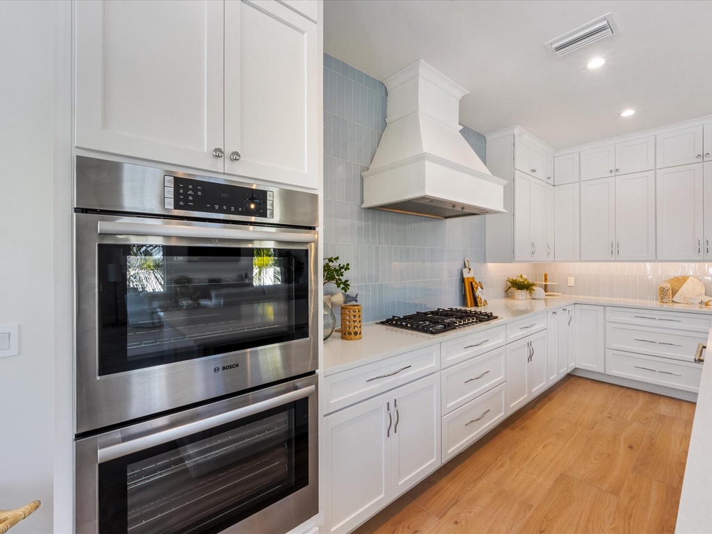 Bright kitchen with cooking essentials