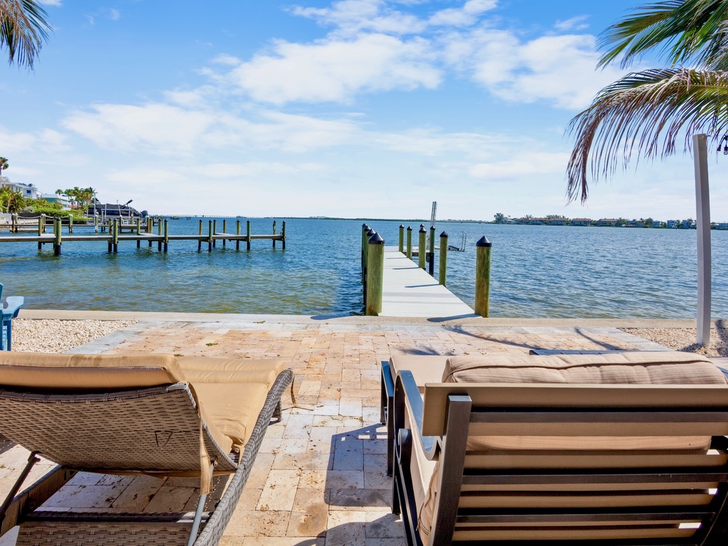 Waterfront Seating with Private Dock Access