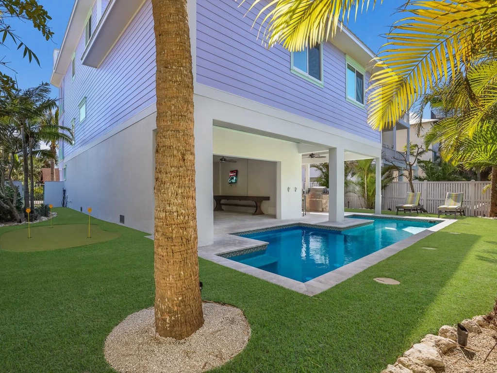 Private Pool Connected to Game Room