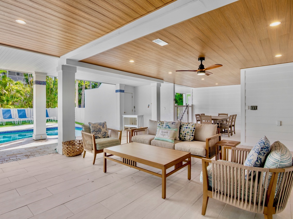 Poolside Living Area