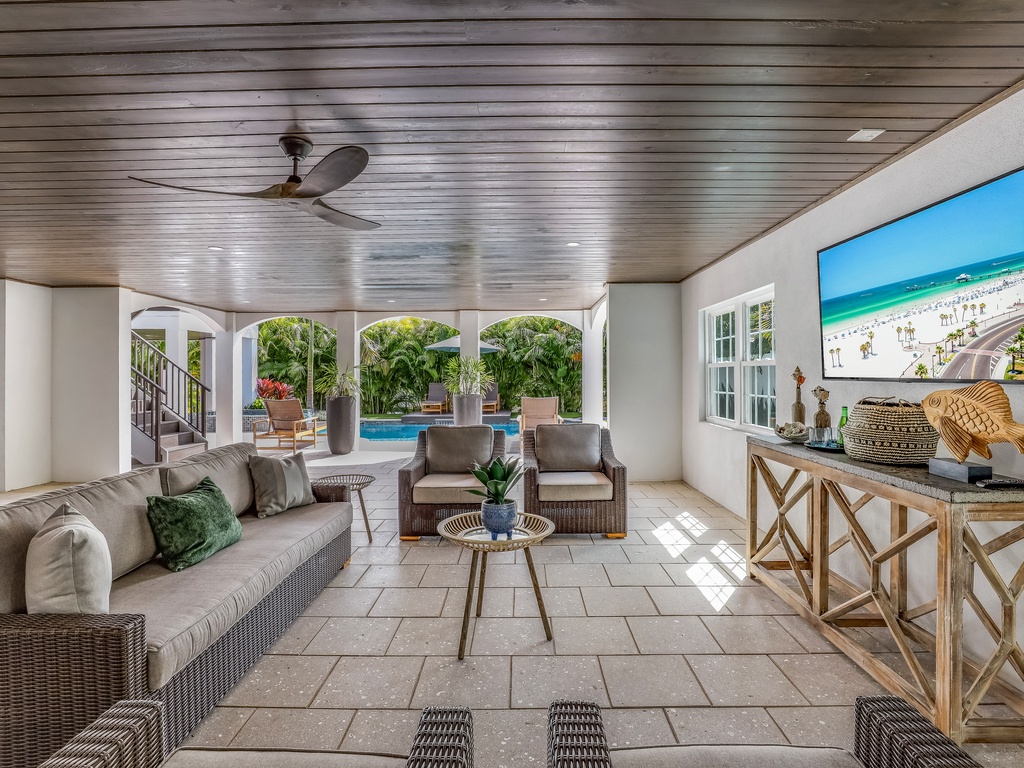 Patio tv room