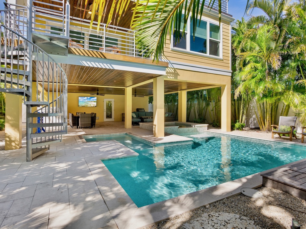 Private pool and covered outdoor living
