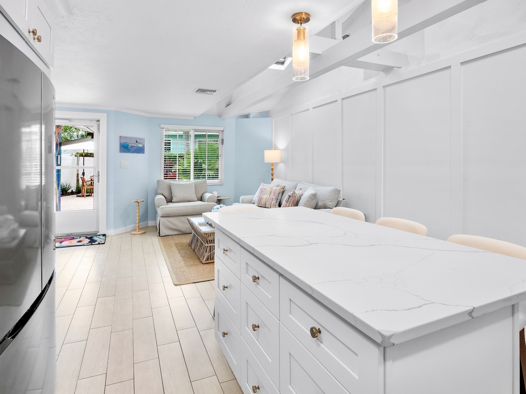 Open-Concept Living and Kitchen Area