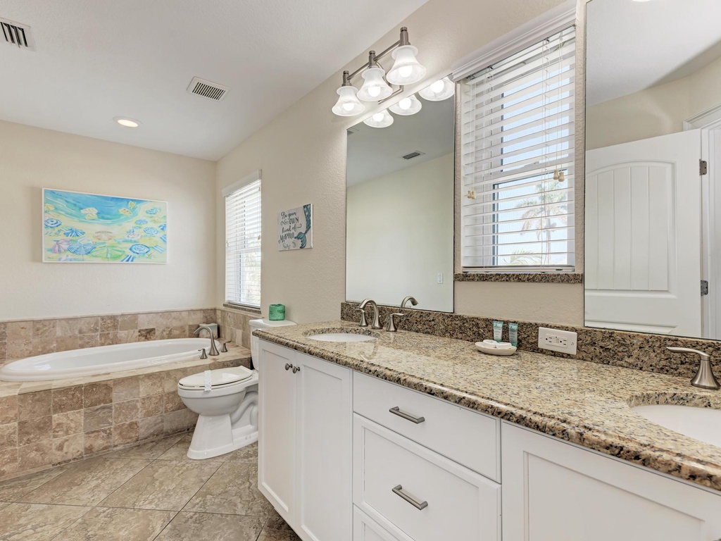 Bathroom with Amenities - Anna Maria Island Locals