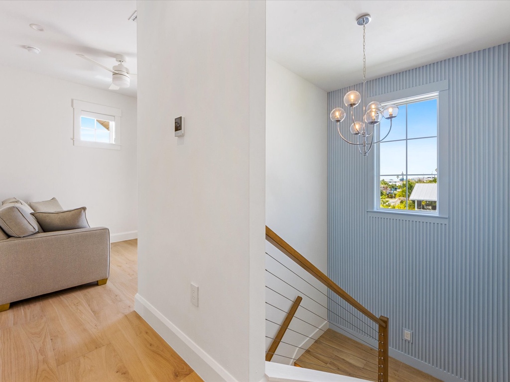 Elegant hallway with soft lighting