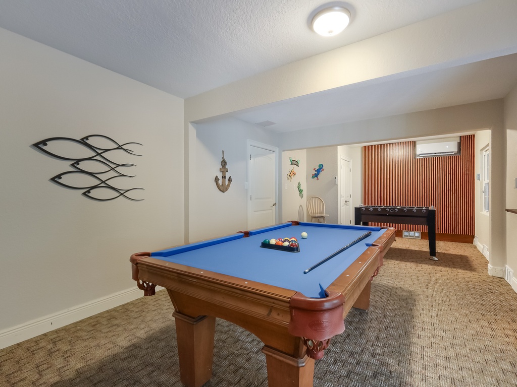 Foosball and Pool Table