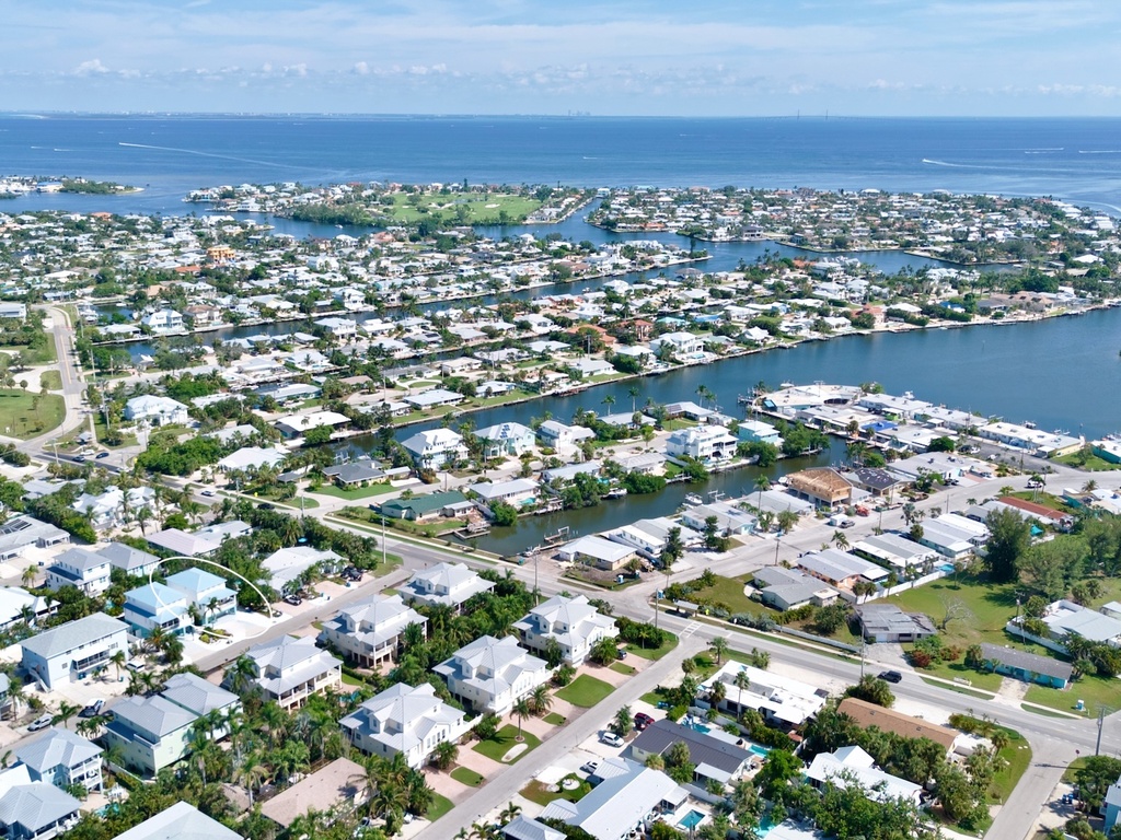 Aerial showcasing prime location