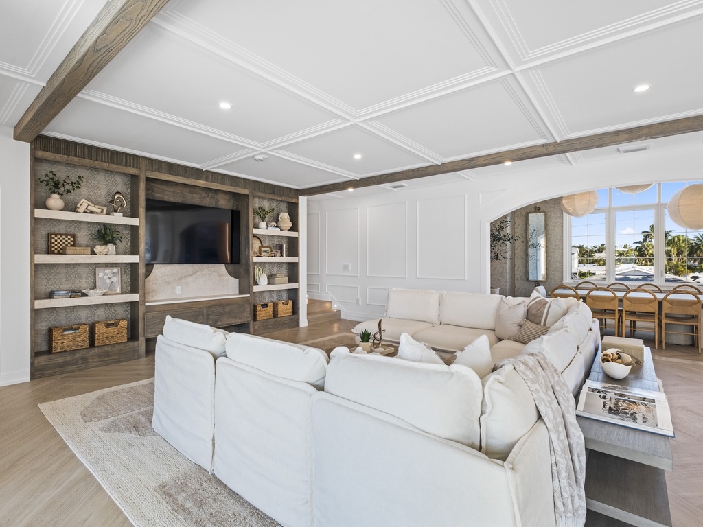 Living area with plush seating