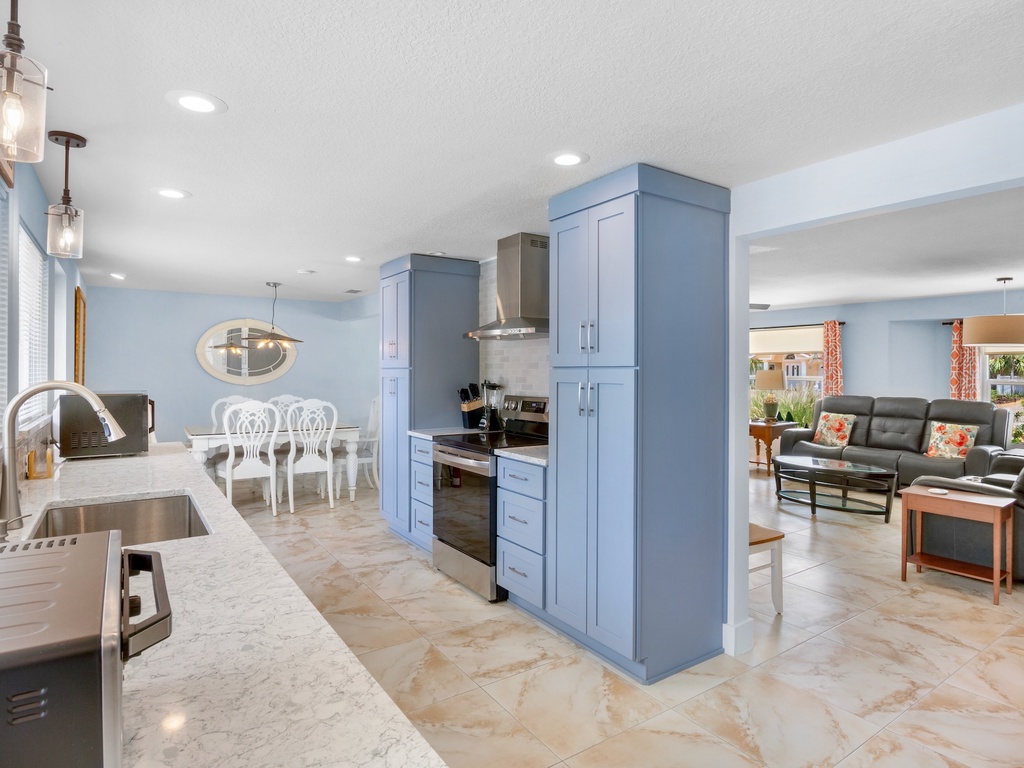 Open-concept kitchen