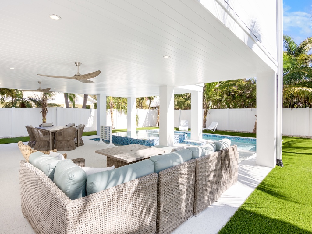 Poolside Living Area