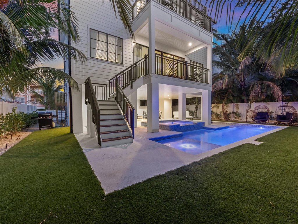 Pool and Spa at twilight