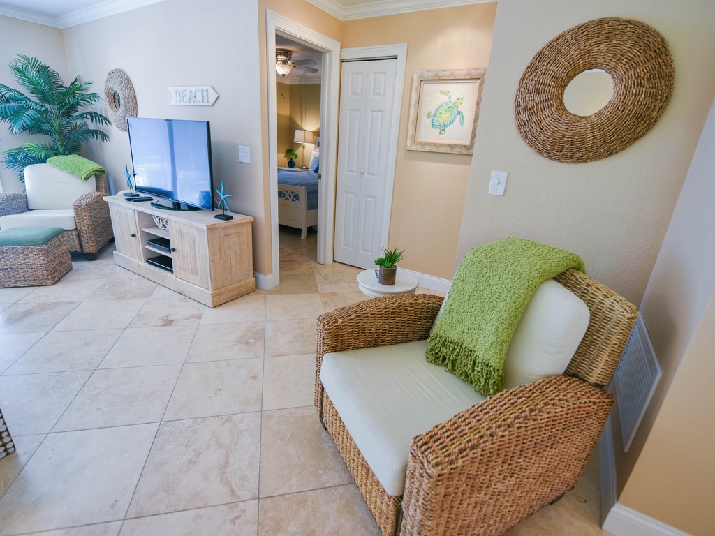Living Area - Flat Screen TV
