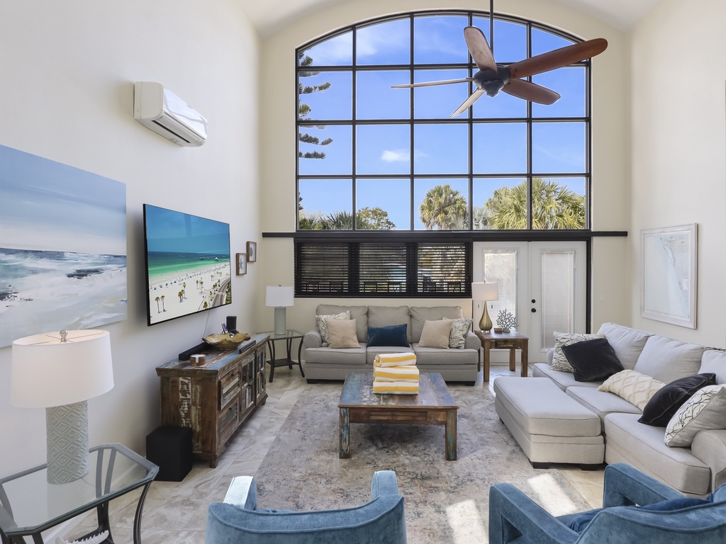 Open living room for family time