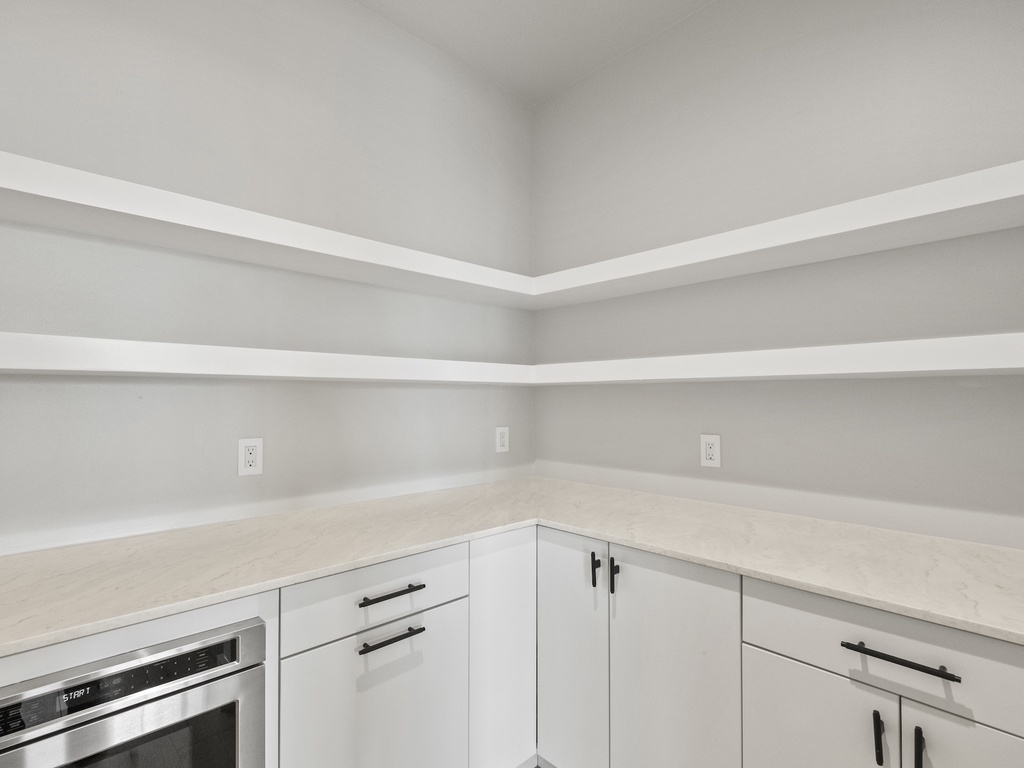 Kitchen with storage