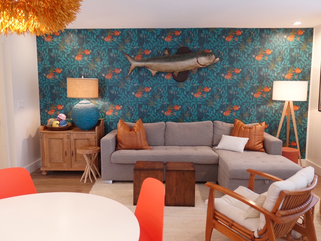 Living Area with Queen Sleeper Sofa