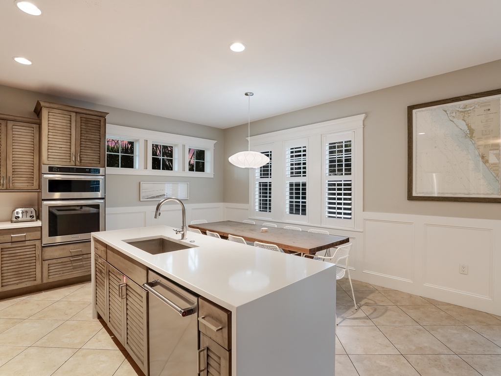 Large kitchen island with seating