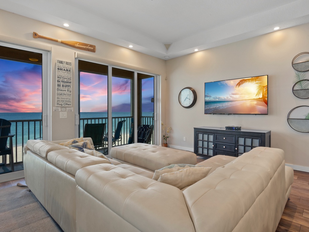 Inviting lounge area