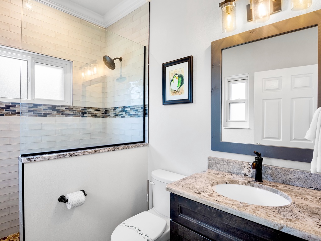 Third bathroom with walk-in shower