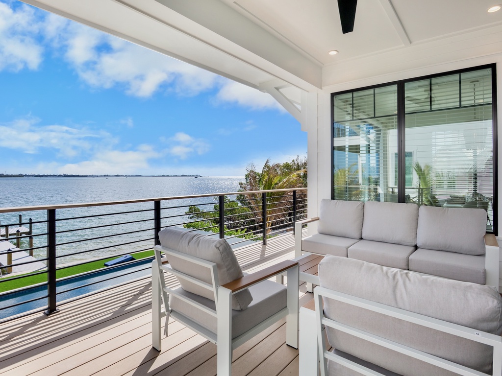 Private terrace with outdoor seating