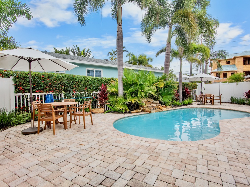 Shared Pool with Dining Area