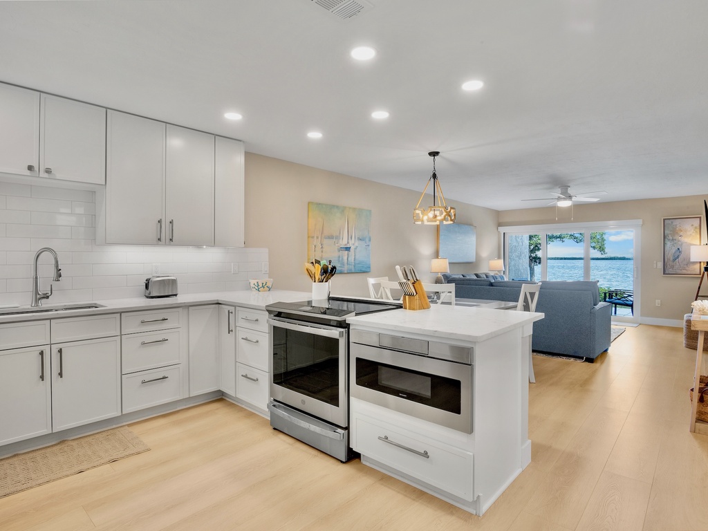 Open Kitchen Design connected to living space