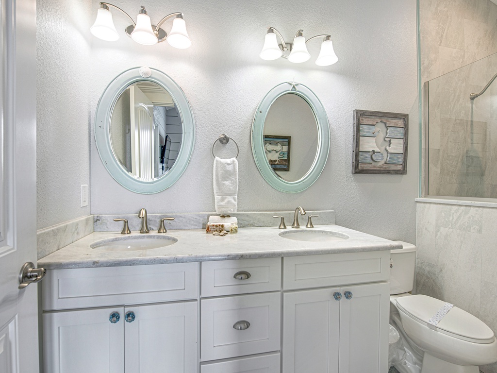 Primary Bathroom. Double-Vanity