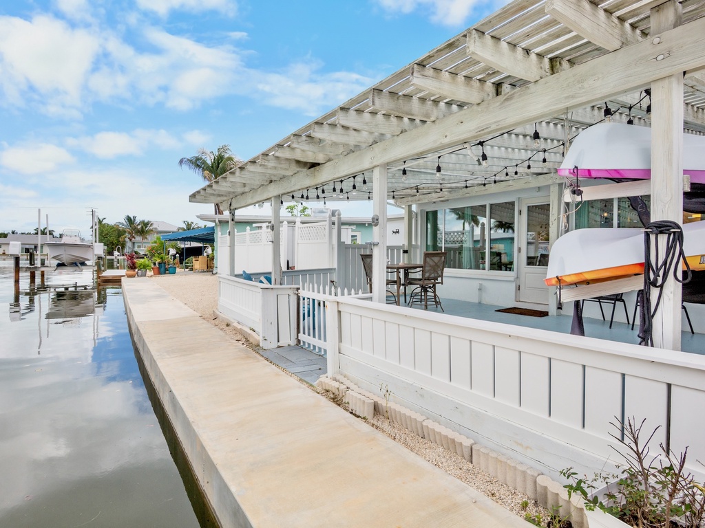 Waterfront Patio with Canal Views