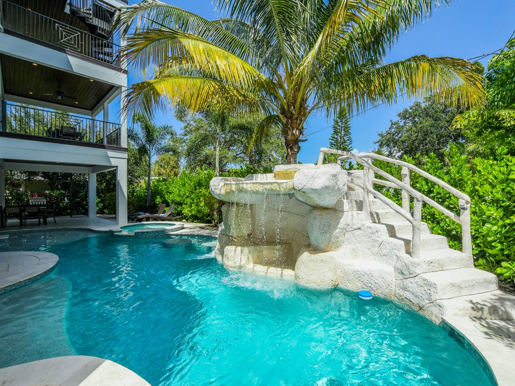 Pool Area With Sunlight