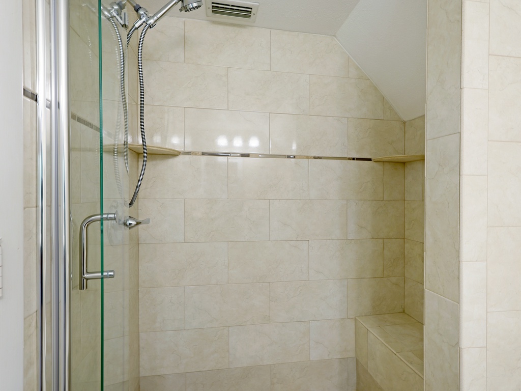 Walk-In Shower and Vanity