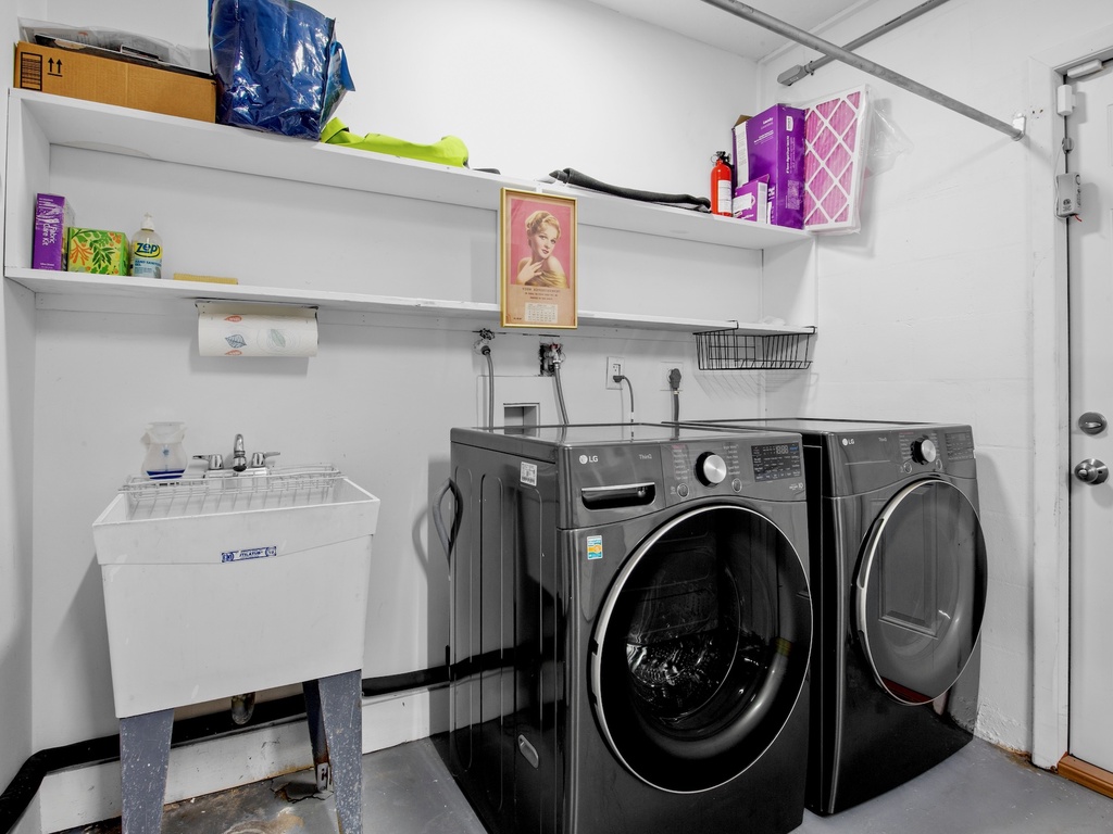 Laundry area with washer and dryer