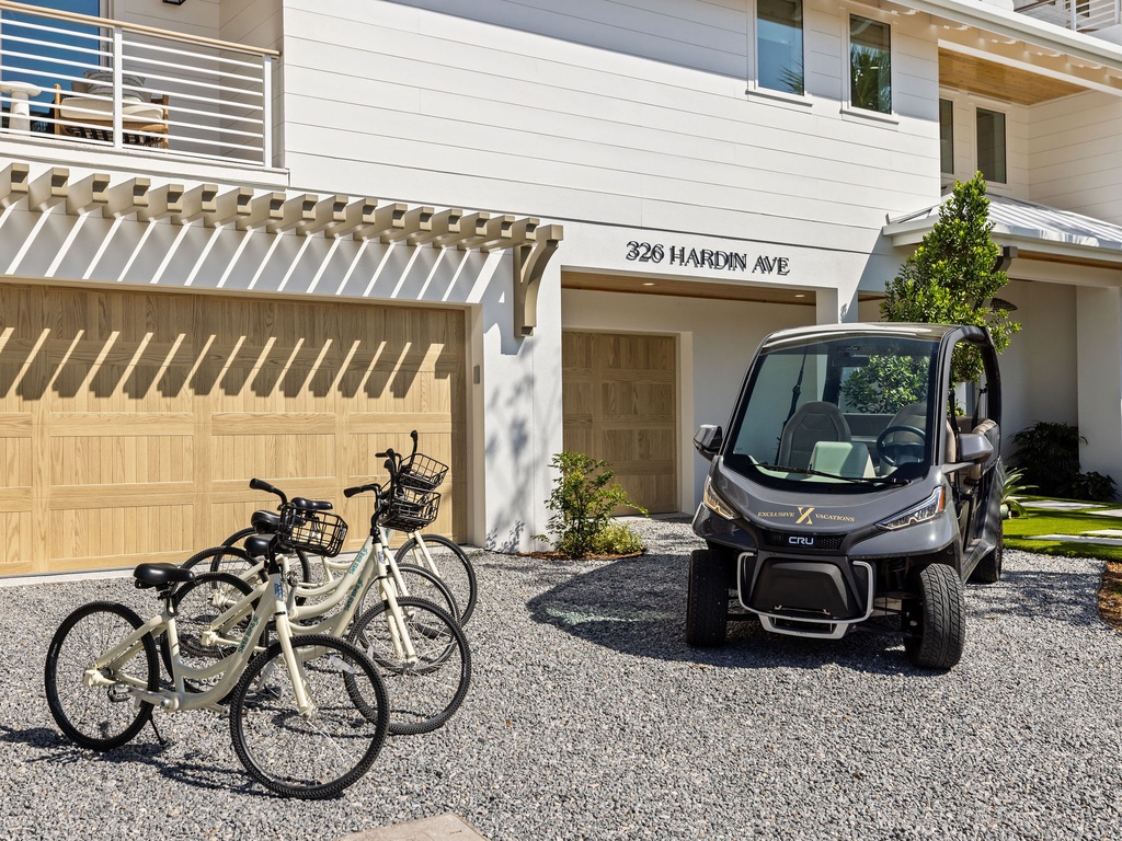 Golf Cart and Beach Bikes Included