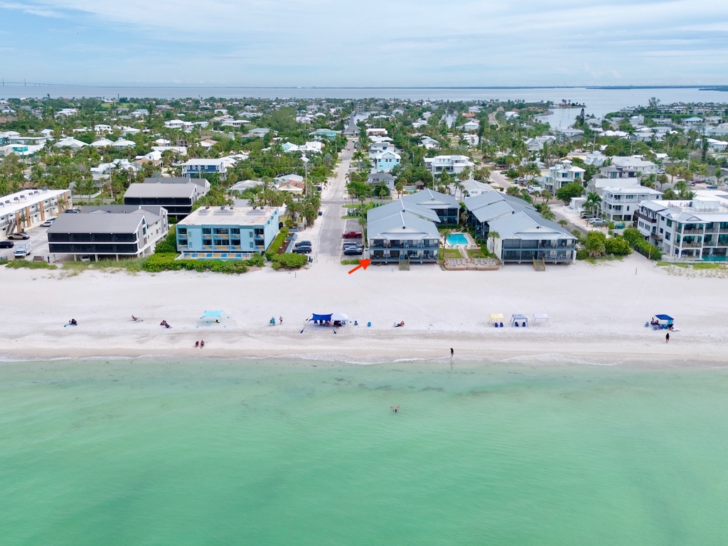 Drone view of Gulf Coast condo