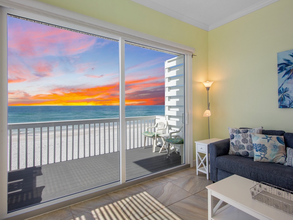 Living Area with Balcony